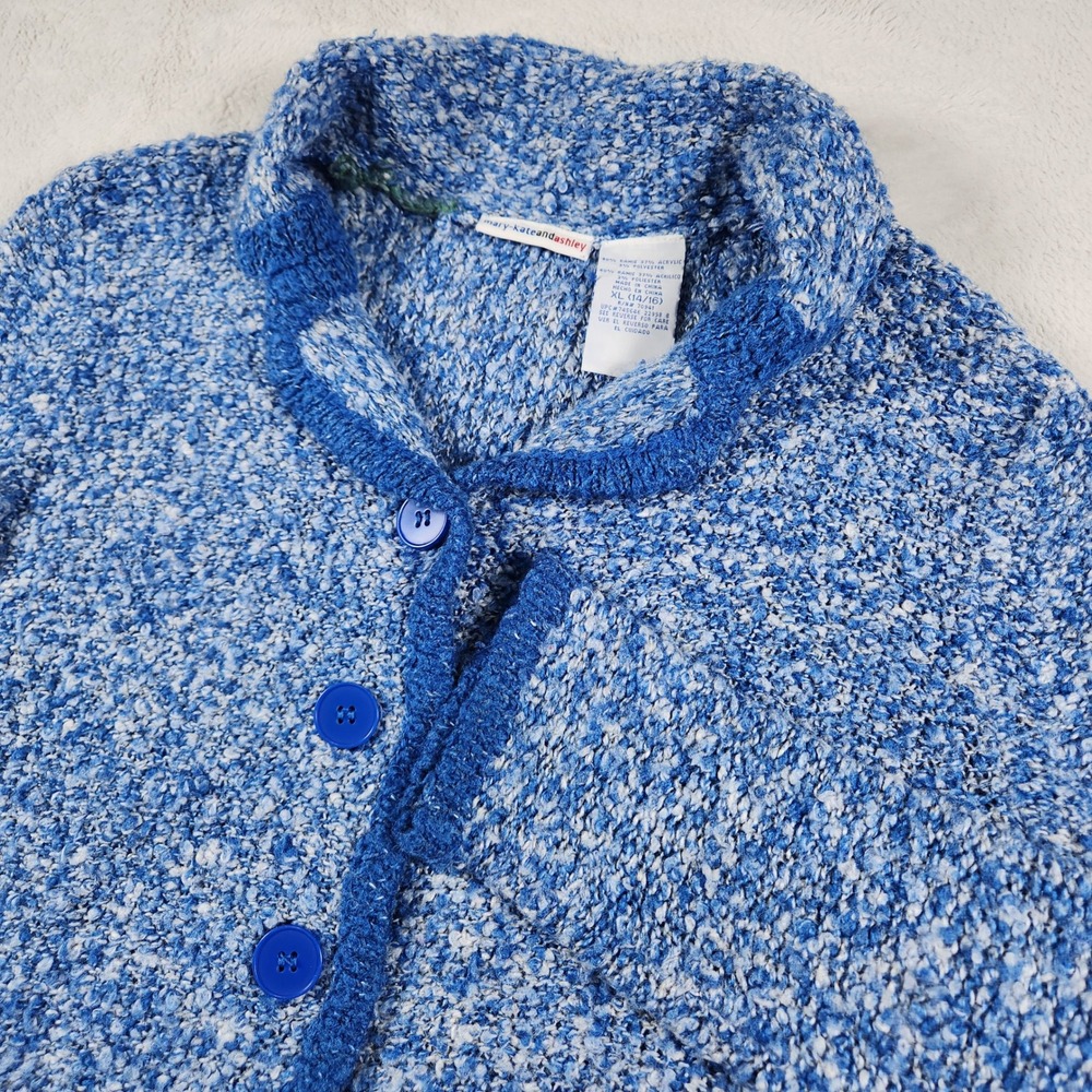 Mary-Kate and Ashley Sweater Y2K Girls XL 14/16 Vintage Cardigan Fits Women XS